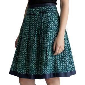 Lucy Paris Navy Blue & Green Skirt Size Medium